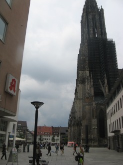 Un trozo de la espectacular torre de la catedral de Ulm